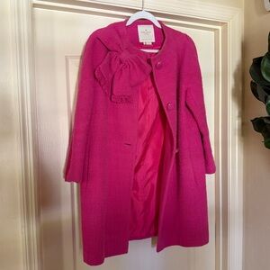 Kate Spade tweed Dorothy coat size 8 PINK